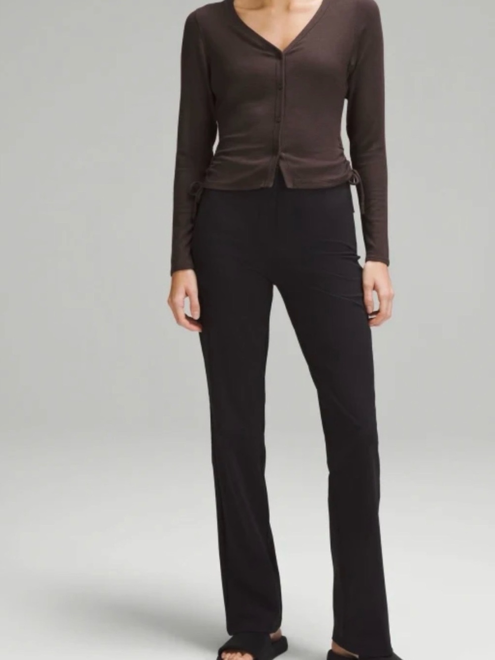 🌺LULULEMON button down ribbed long sleeve top 🌺 - Picture 2 of 12